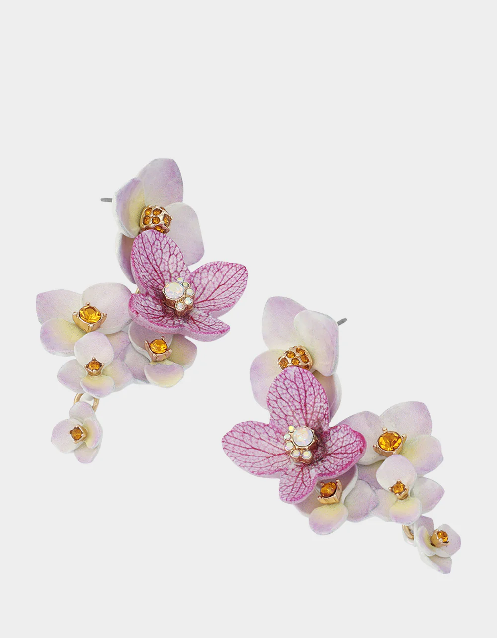 FLOWER BOUQUET EARRINGS PURPLE - Image 2