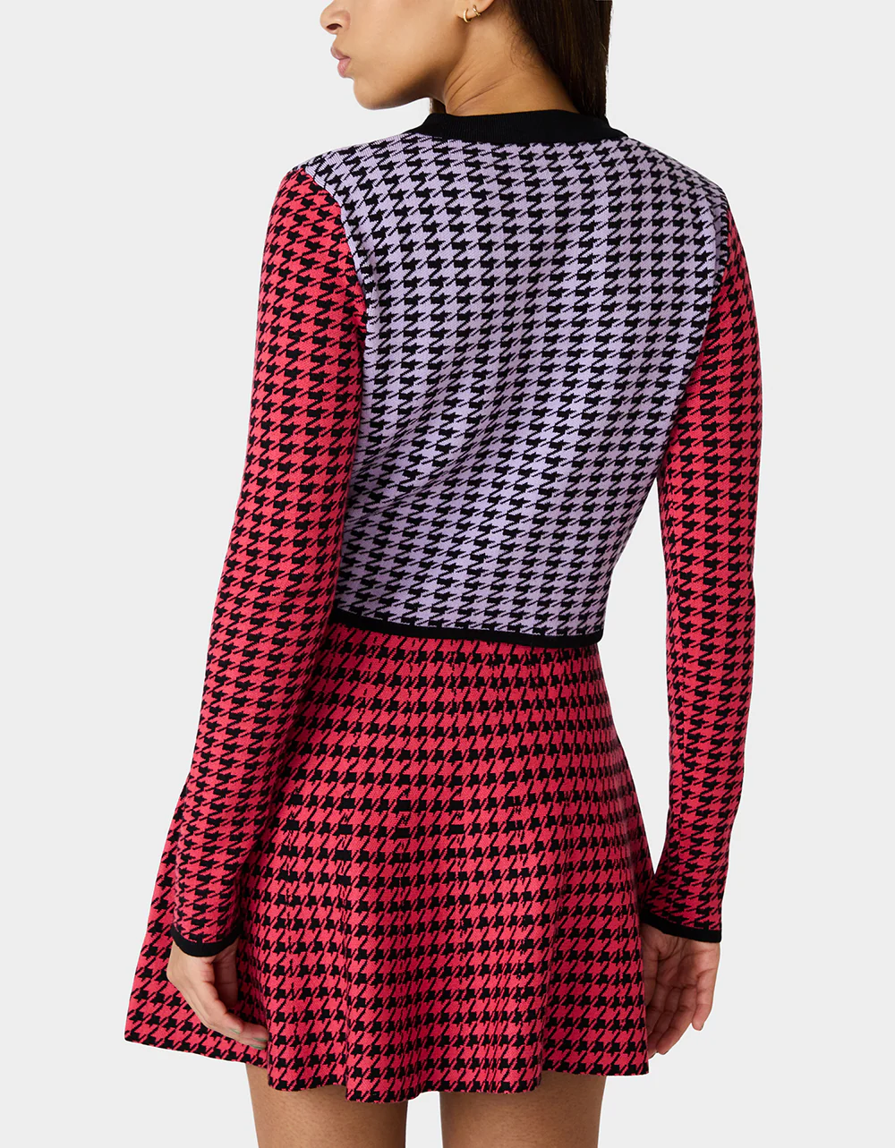 HOT IN HOUNDSTOOTH SET PINK MULTI - Image 4