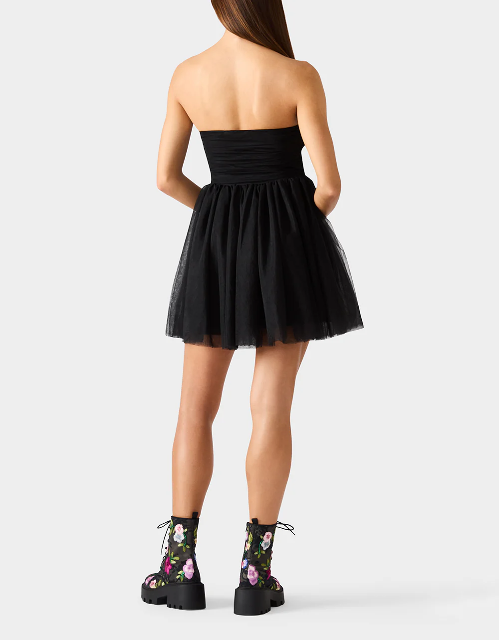 TULLE TWIRL DRESS BLACK - Image 3