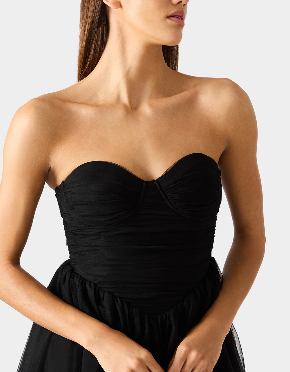 TULLE TWIRL DRESS BLACK - Image 4