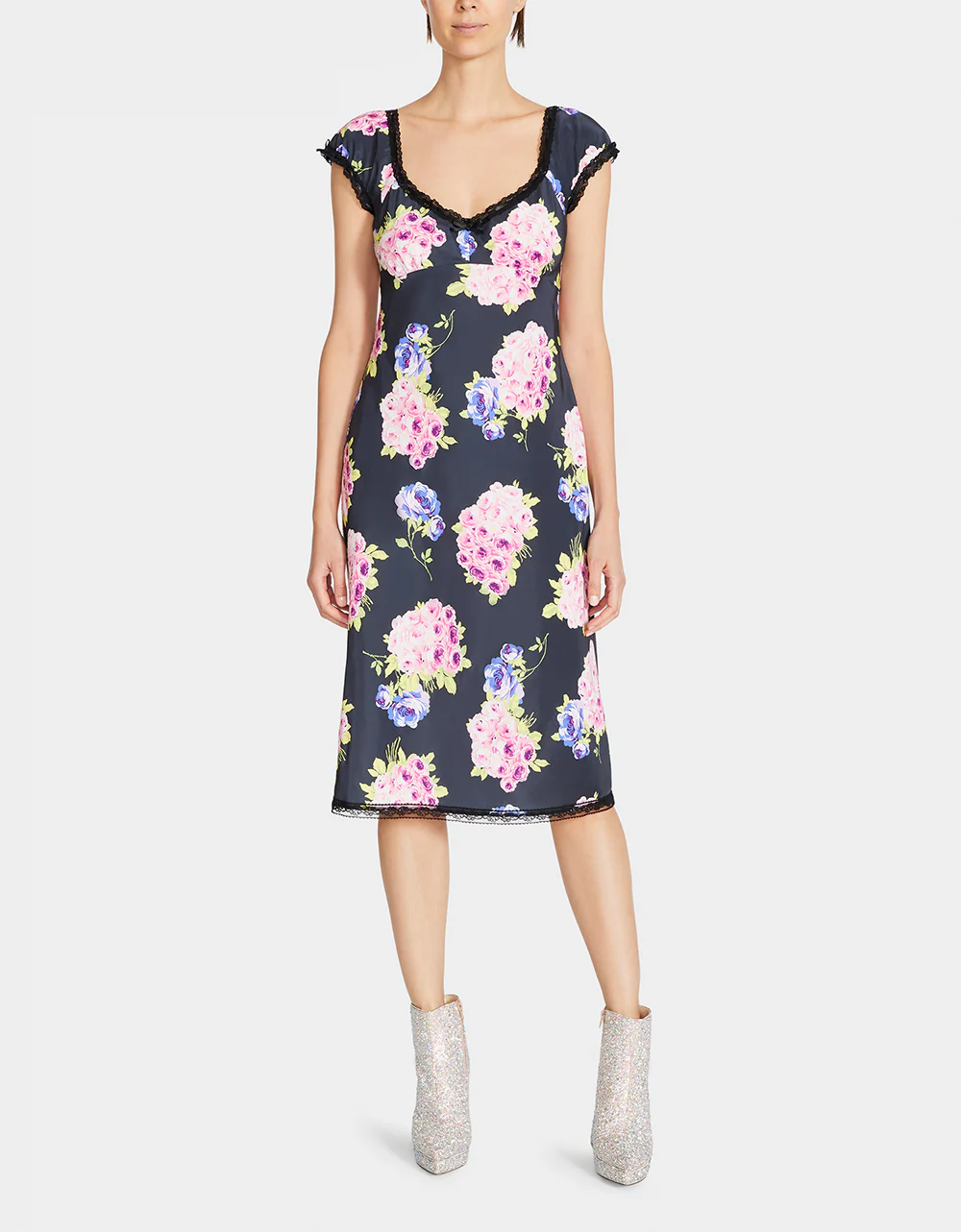 MALIBU MIDI DRESS BLACK - Image 4