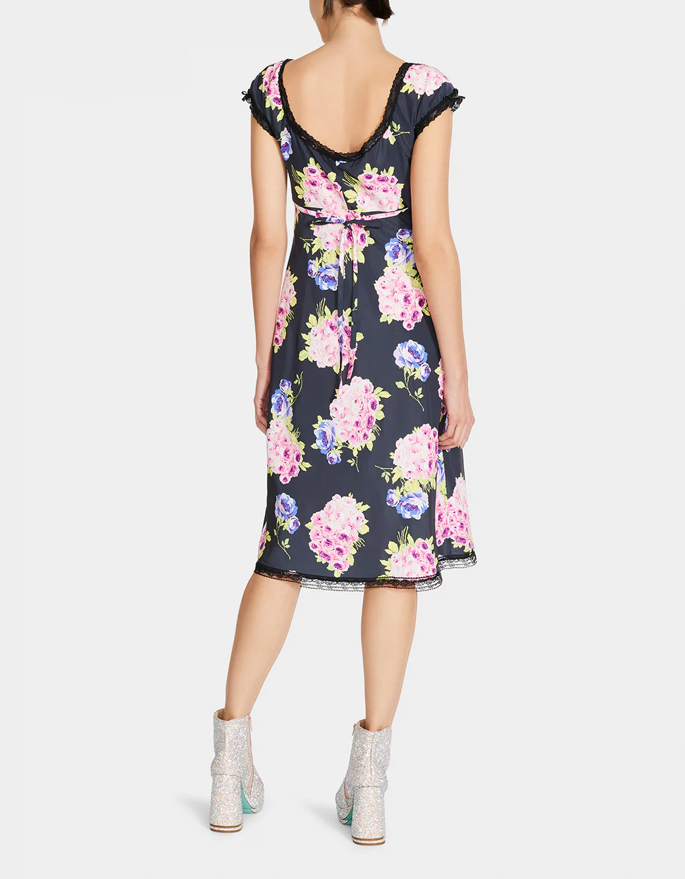 MALIBU MIDI DRESS BLACK - Image 5
