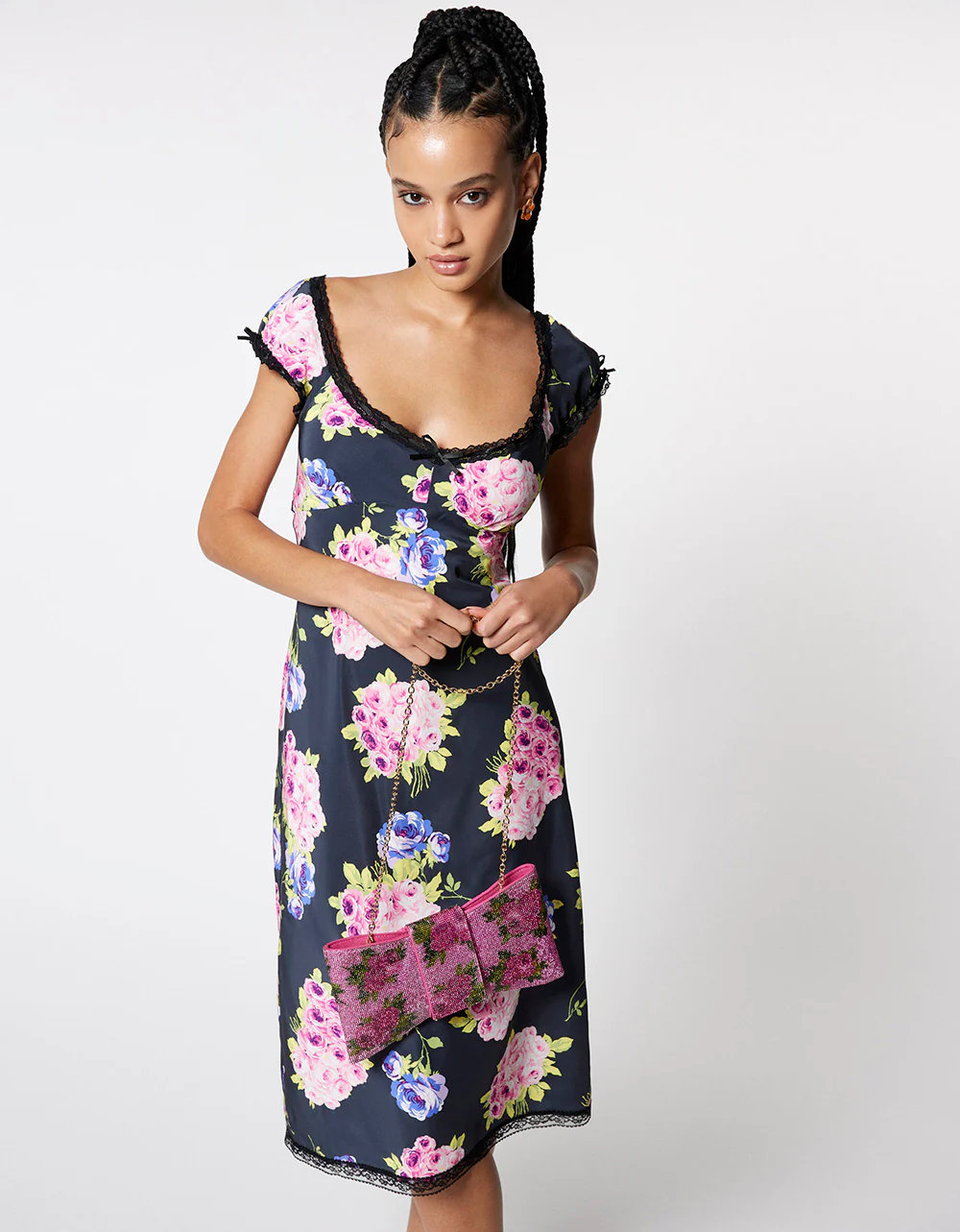 MALIBU MIDI DRESS BLACK - Image 7