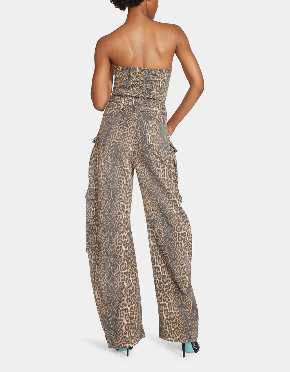 GINA CARGO JUMPSUIT LEOPARD - Image 3