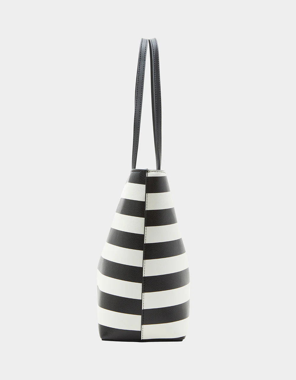 STRIPED BOW TOTE BLACK WHITE | RE:LUV - Image 4